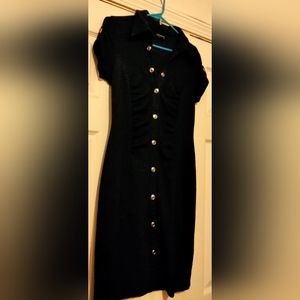 Enfocus Studio Dress Women 10 Black Mini Gothic Party Versatile Office Academia